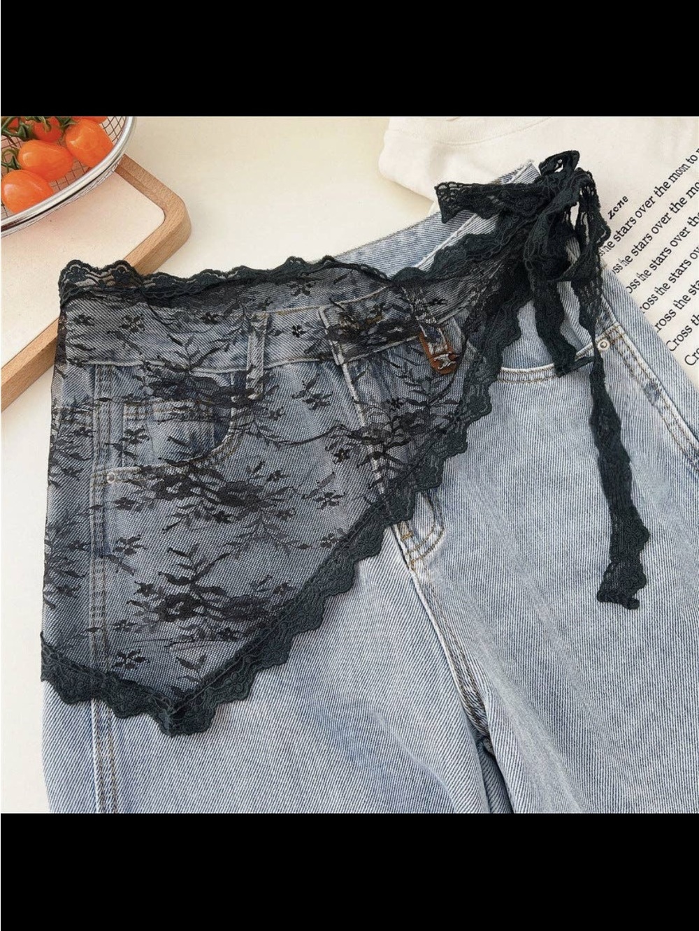 Lace Waist Scarf Belt - Picture 5 of 7